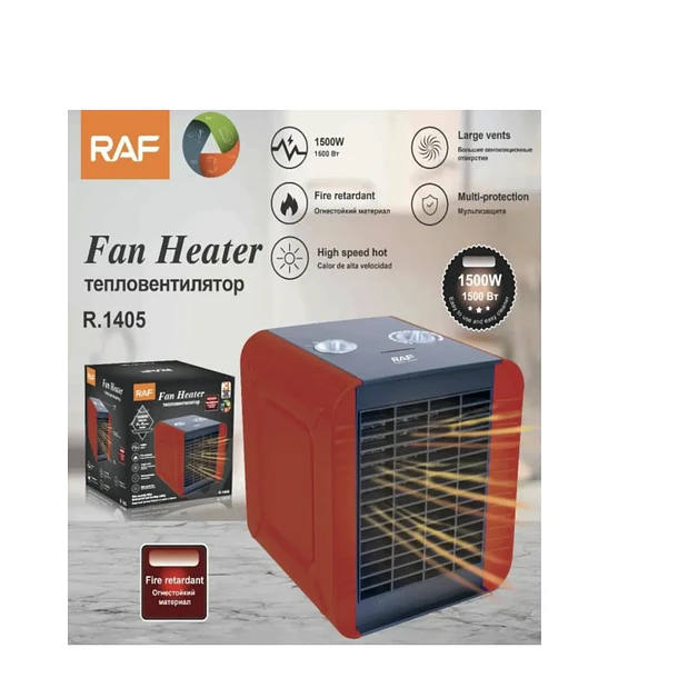 Termoventilador Estufa Eléctrica Portátil 1500w Calefactor  2