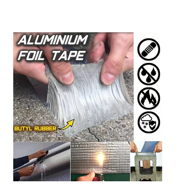Cinta Sellador Adhesivo Techo Gotera Impermeable 5cm X 10m 4