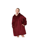 Poleron Sherpa Invierno Capucha Chiporro Largo Frio Mujer 3