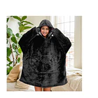 Poleron Sherpa Invierno Capucha Chiporro Largo Frio Mujer 6