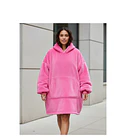 Poleron Sherpa Invierno Capucha Chiporro Largo Frio Mujer 10