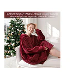 Poleron Sherpa Invierno Capucha Chiporro Largo Frio Mujer 14