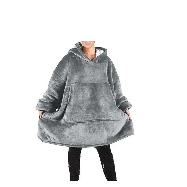 Poleron Sherpa Invierno Capucha Chiporro Largo Frio Mujer 19