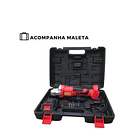 Amoladora Angular Con Batería Importway De 21 V Con Funda Rojo 3