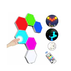 Luces Led Hexagonal Rgb Packx6 + Control Remoto Inalámbricas 3