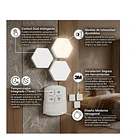 Luces Led Hexagonales Inalámbricas Packx3 Con Control Remoto 4