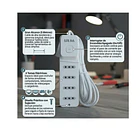 Alargador Eléctrico De 4 Tomas 5 Metros Certificada Sec 5