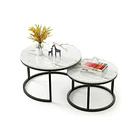 Mesa De Centro Auxiliar Doble Melamina 70x50cm 34x40cm 8
