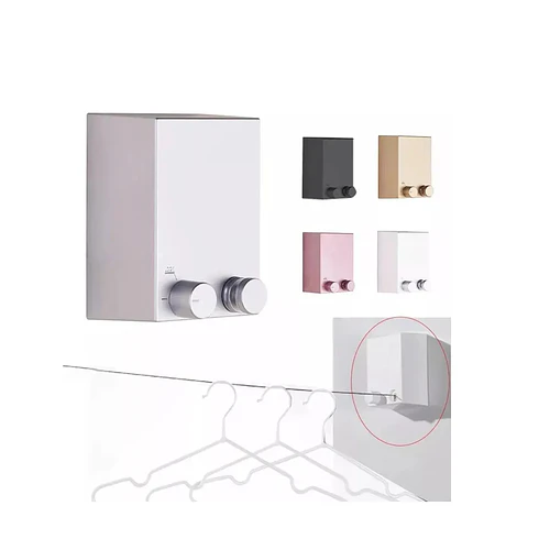 Tendedero Retráctil Colgador De Ropa Pared 