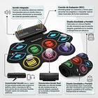 Batería Electrónica Portátil Enrollable Parlantes Y Pedales 6