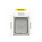 Puerta De Entrada Y Salida De Mascotas De Abs Para Perro Xxl :  6