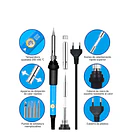 Kit Electrico Cautín 60w Regulable 5 Puntas 15 Pcs  4