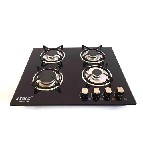 Anafe Encimera A Gas 4 Platos Vidrio Templado 