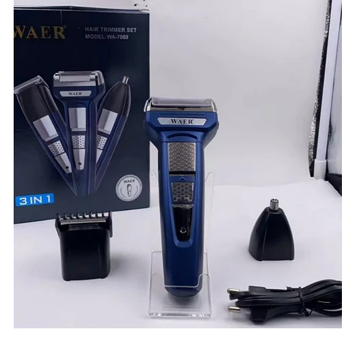 Máquina Cortadora De Pelo Afeitadora Recargable 3 En 1 Waer