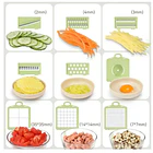 Cortador De Verduras Multifuncional 9 En 1 Picador Mandolina 6