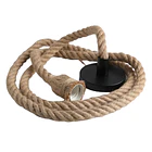 Lampara Colgante Vintage Cuerda 1 Ampolleta Soga De Techo 5