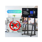 Soporte Tv Rack Movil Con Ruedas 32 A 75 Pulgada Negro 1700s 4