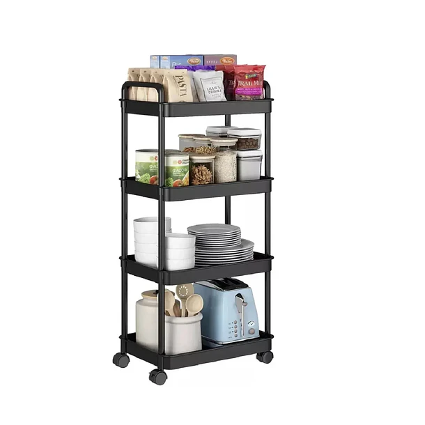 Carrito De Almacenamiento De 4 Niveles Con Asa, Cocina, Baño  TN  5