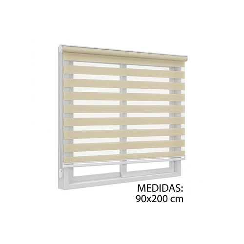 CORTINA ENROLLABLE ZEBRA PREMIUM - 90x200 CM