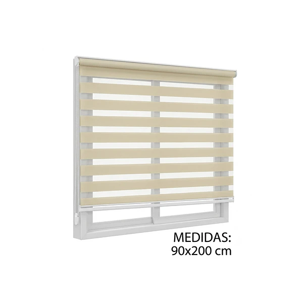 CORTINA ENROLLABLE ZEBRA PREMIUM - 90x200 CM 2