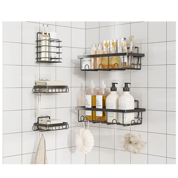 Organizador De Ducha Esquinero Estante Para Baño 5 Piezas 6