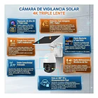 Cámara De Seguridad Solar Wifi 4g Ultra Hd Con Triple Lente 4