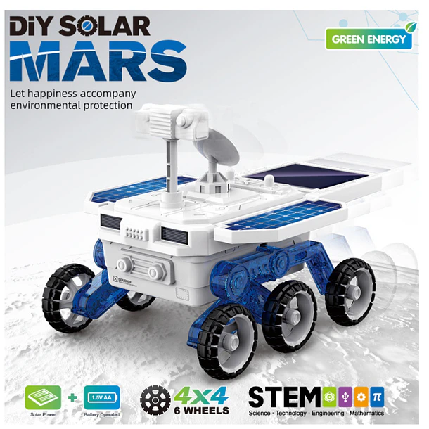 Juguete De Construcción Carro Solar Y A Batería 4x4 6 Ruedas 5