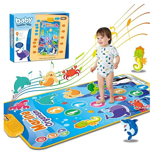 Alfombra Musical Del Mundo Marino Para Bebés 100x60