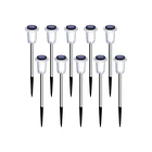 Set 24 Focos Estacas Solares Led Exterior Jardín Terraza 33cm 3