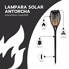 Pack 4 Antorchas Solares LED Estilo Llama Viva Para Jardín Exterior 3