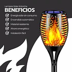 Pack 4 Antorchas Solares LED Estilo Llama Viva Para Jardín Exterior 4