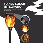 Pack 4 Antorchas Solares LED Estilo Llama Viva Para Jardín Exterior 6