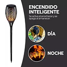 Pack 4 Antorchas Solares LED Estilo Llama Viva Para Jardín Exterior 7