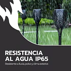 Pack 4 Antorchas Solares LED Estilo Llama Viva Para Jardín Exterior 8