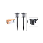 Pack 4 Lámparas Solares De Jardín Estaca Led Exterior Impermeable 2