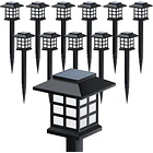Pack 4 Lámparas Solares De Jardín Estaca Led Exterior Impermeable 1
