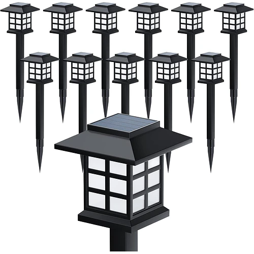 Pack 4 Lámparas Solares De Jardín Estaca Led Exterior Impermeable