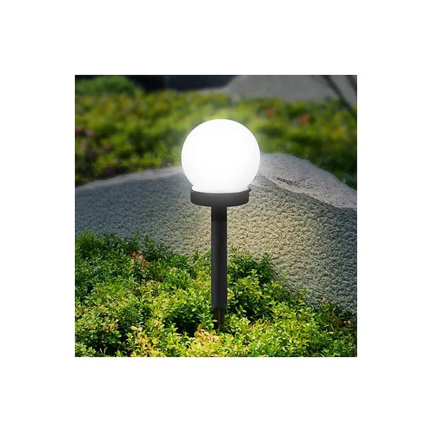Foco Estaca Solar LED Redondo para Jardín 35cm - Pack de 3 unidades 2
