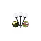 Foco Estaca Solar LED Redondo para Jardín 35cm - Pack de 3 unidades 1