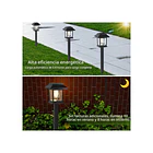 Pack 3 Lámparas Solares De Jardín Estaca Luz Cálida 3