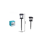 Pack 3 Lámparas Solares De Jardín Estaca Luz Cálida 1