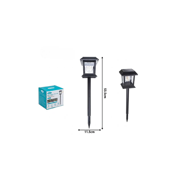 Pack 3 Lámparas Solares De Jardín Estaca Luz Cálida 1