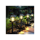 Pack 3 Lámparas Solares De Jardín Estaca Luz Cálida 6
