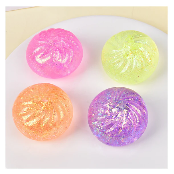 PACKX12 Juguete Antiestrés Squishy Dumpling Vaporera Sensorial 5.5cm 2