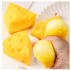 Juguete Antiestrés Squishy Queso Cheddar Blandito Sensorial CF 6