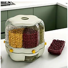 Dispensador De Arroz Y Granos Giratorio 360° Multiuso De 7 litros MD 5