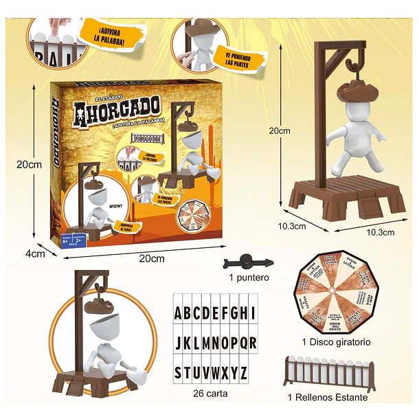Juego De Mesa Ahorcado Magnético - Adivina La Palabra 5