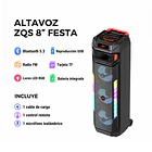 Parlante Torre Portátil Bluetooth Con Micrófono Y Luces Led CF 2