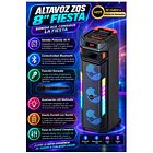 Parlante Torre Portátil Bluetooth Con Micrófono Y Luces Led CF 3