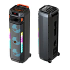 Parlante Torre Portátil Bluetooth Con Micrófono Y Luces Led CF 6